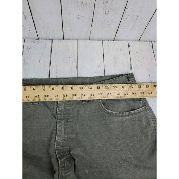 CARHARTT Carpenter Work Shorts Green Cotton B147 LBR Original Fit Men's Sz 38 - Picture 10 of 11